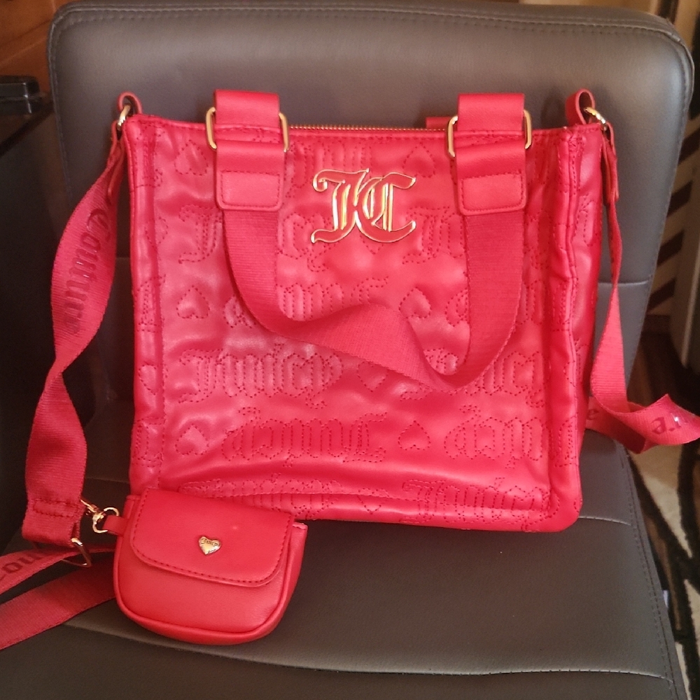 NWOT Juicy Couture Red Crossbody Purse